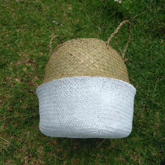 Woven storage basket