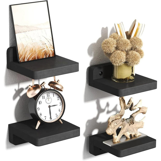 Modular floating cube shelves