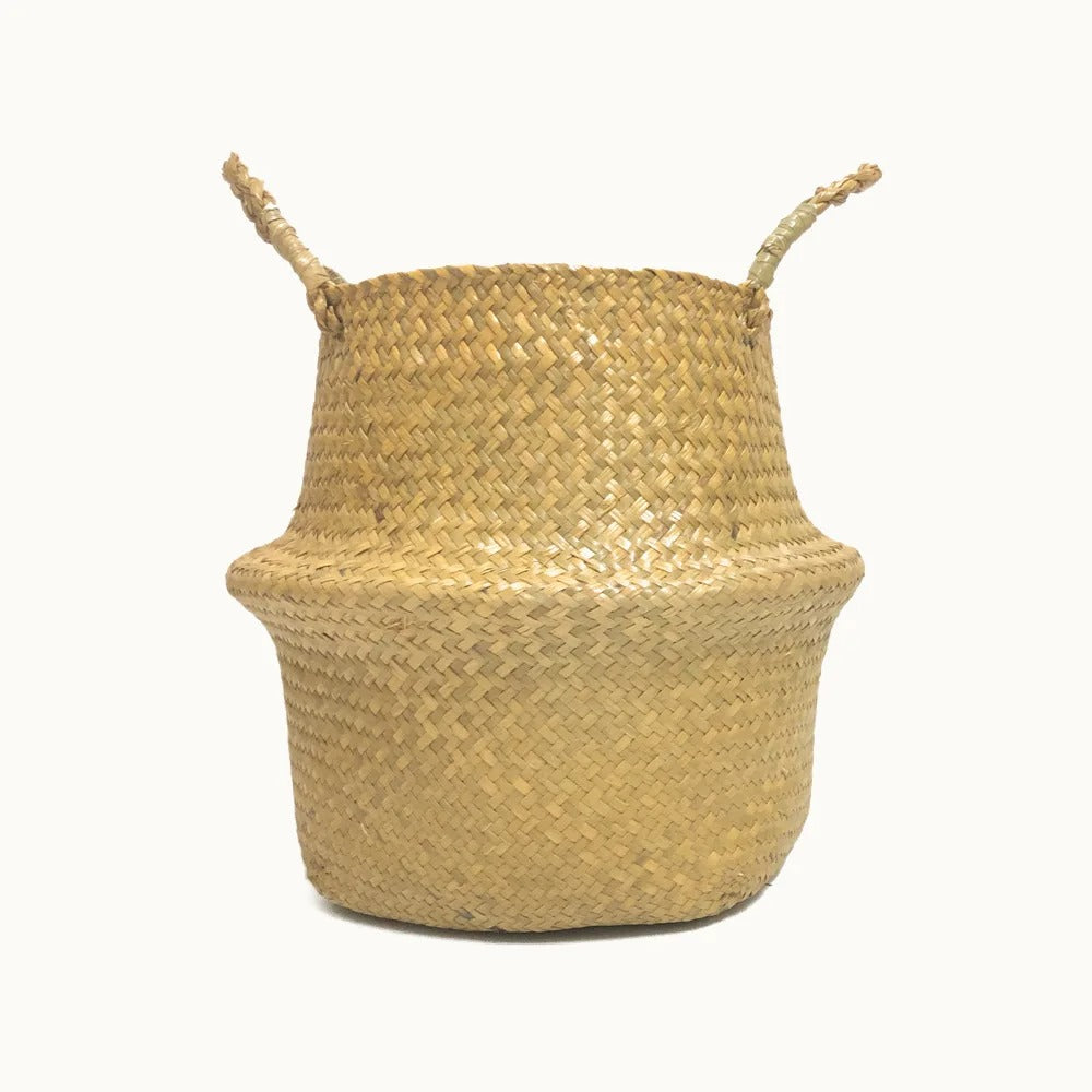 Woven storage basket