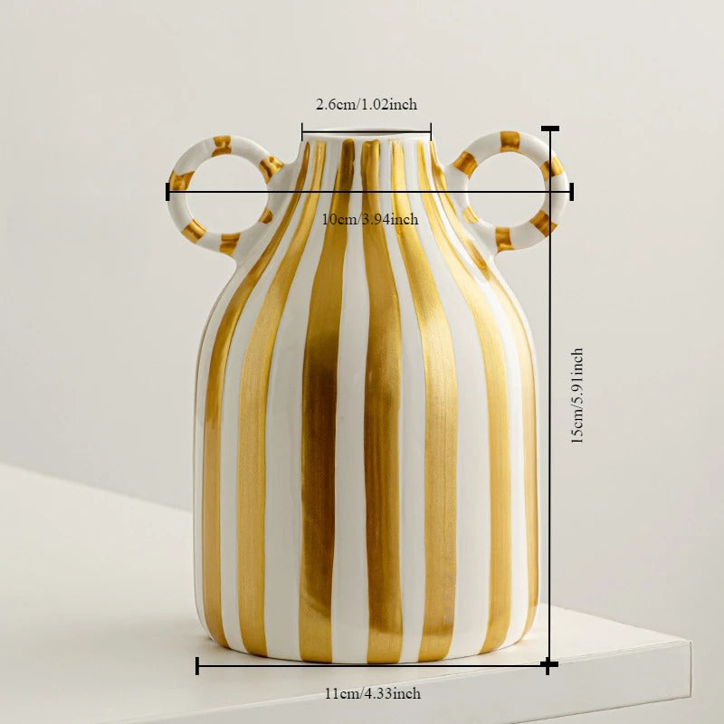 Ceramic face vase