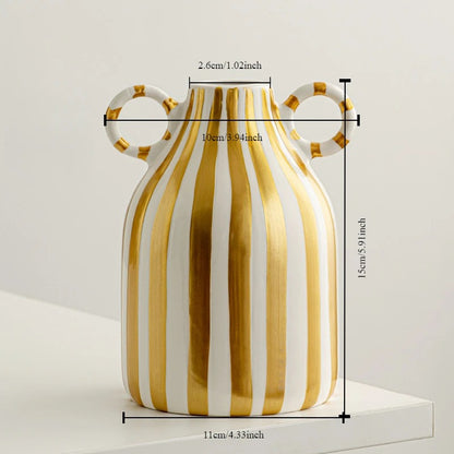 Ceramic face vase