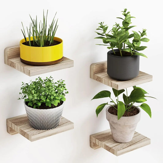 Modular floating cube shelves