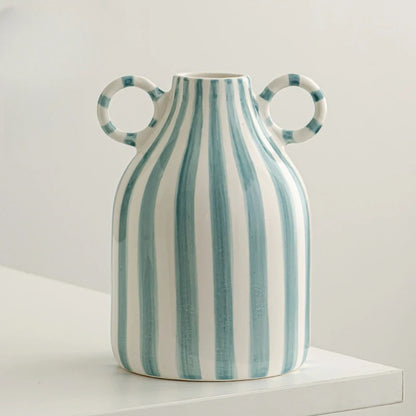 Ceramic face vase