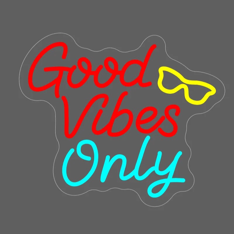 Neon sign Good Vibes Only